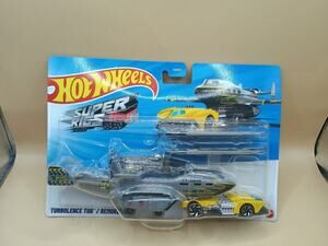 2024 Hot Wheels Super Rigs TURBOLENCE TUG with military style airplane